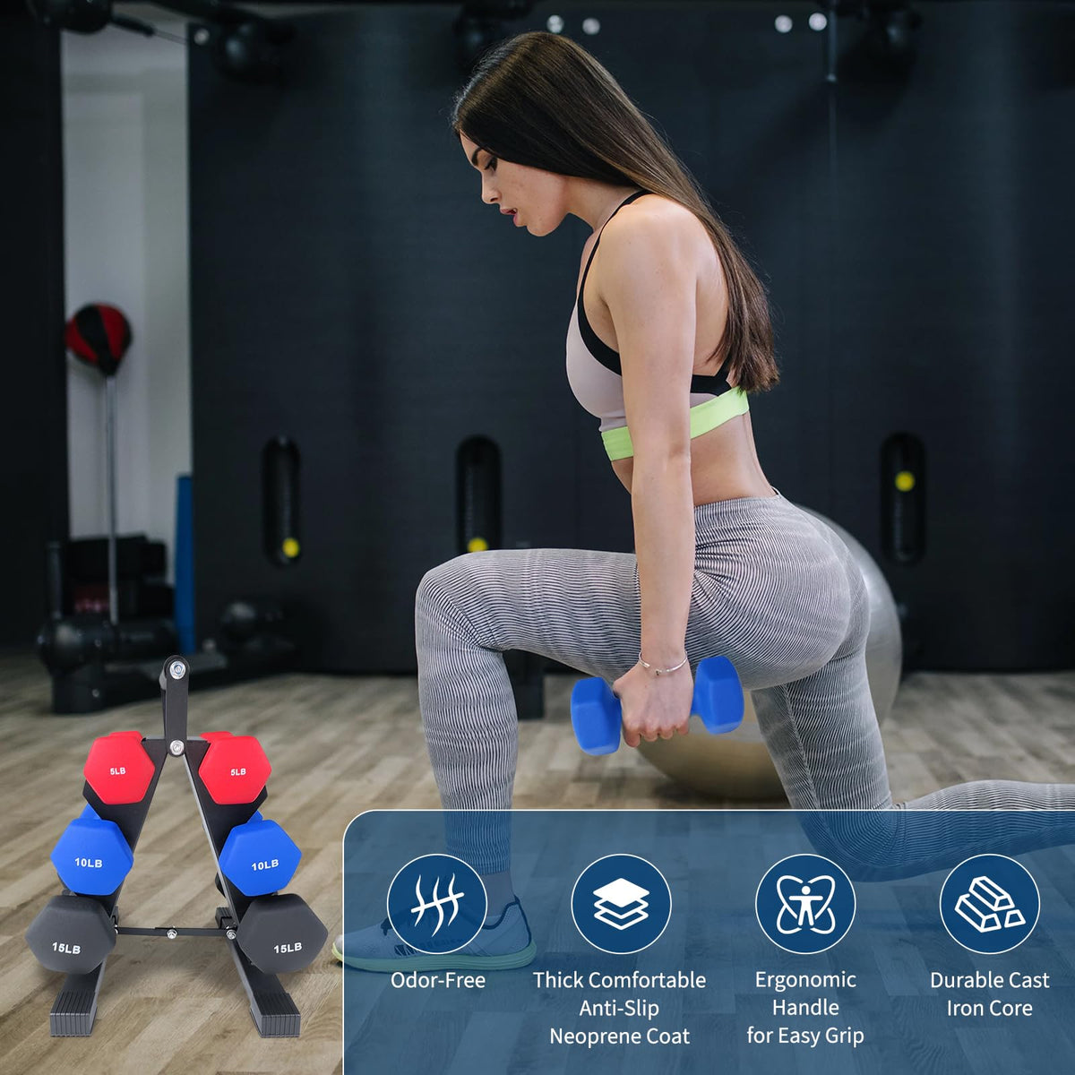 Neoprene Dumbbell Set D457289