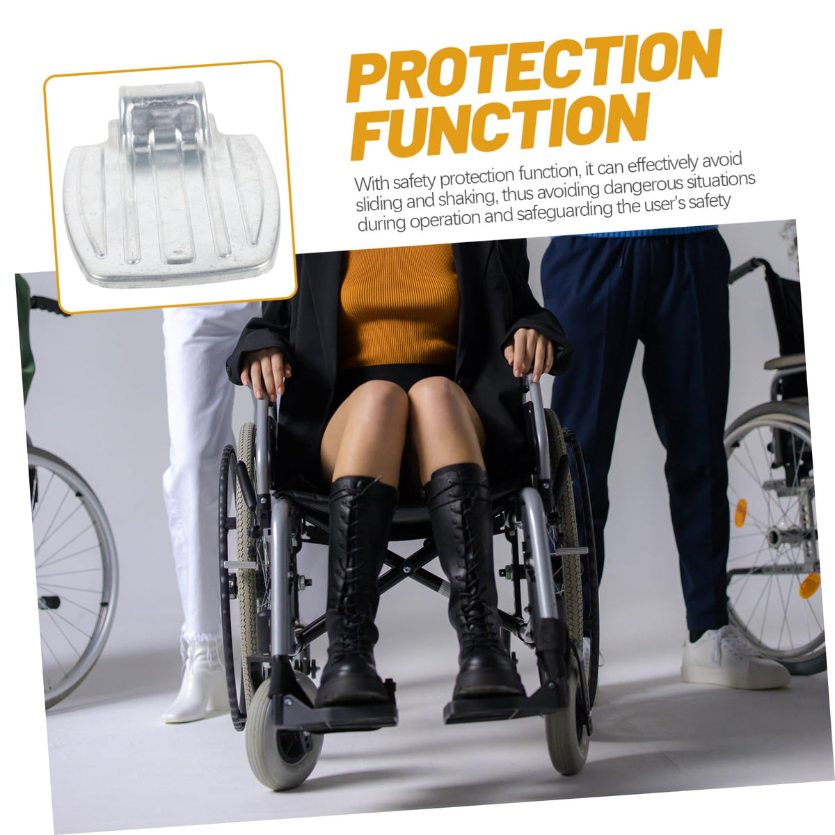 Heavy Duty Wheelchair Foot Rest Pad Y811790