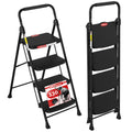 4 Step Ladder Foldable with Wide Anti-Slip Pedal O805343