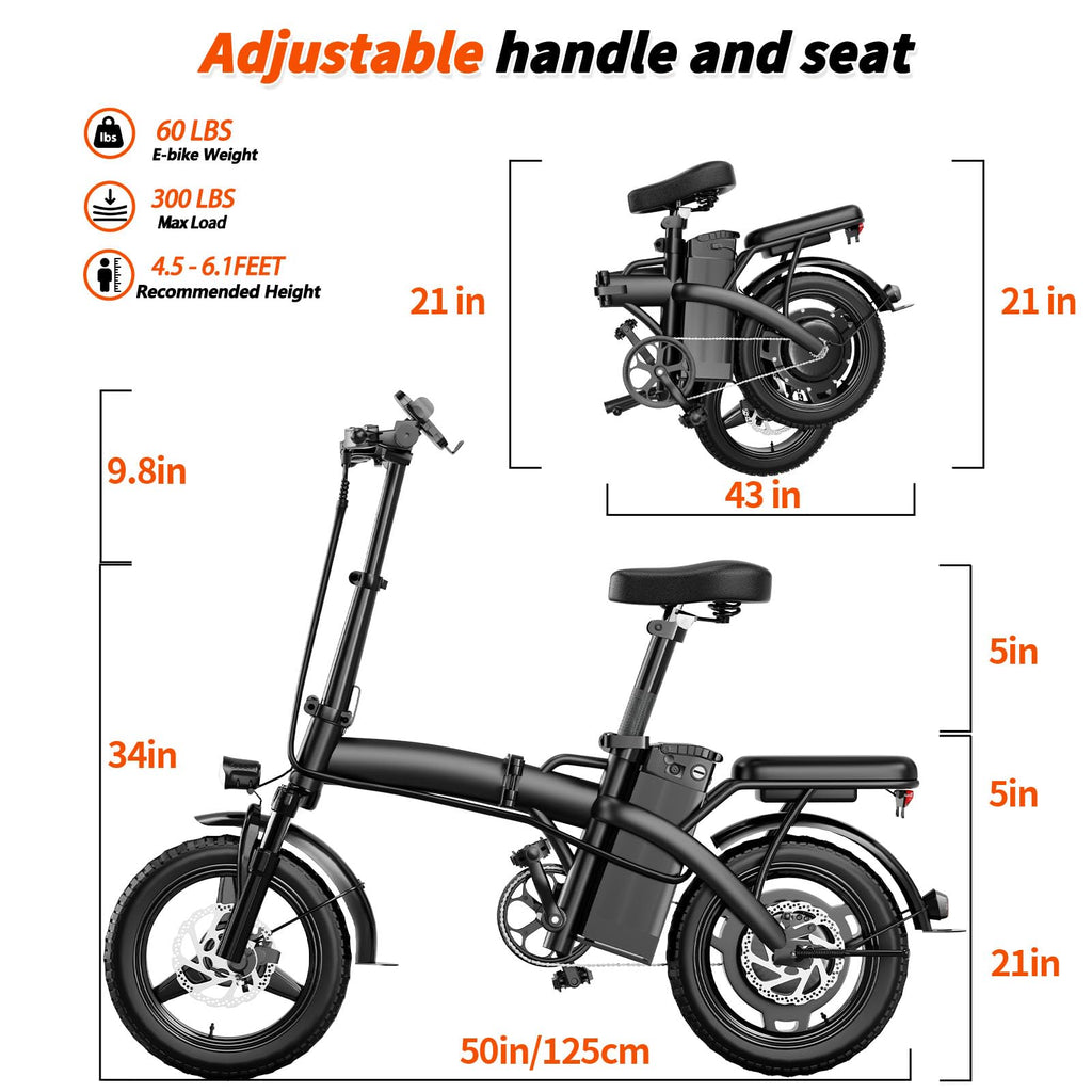 Foldable 500W Electric Bike W8297