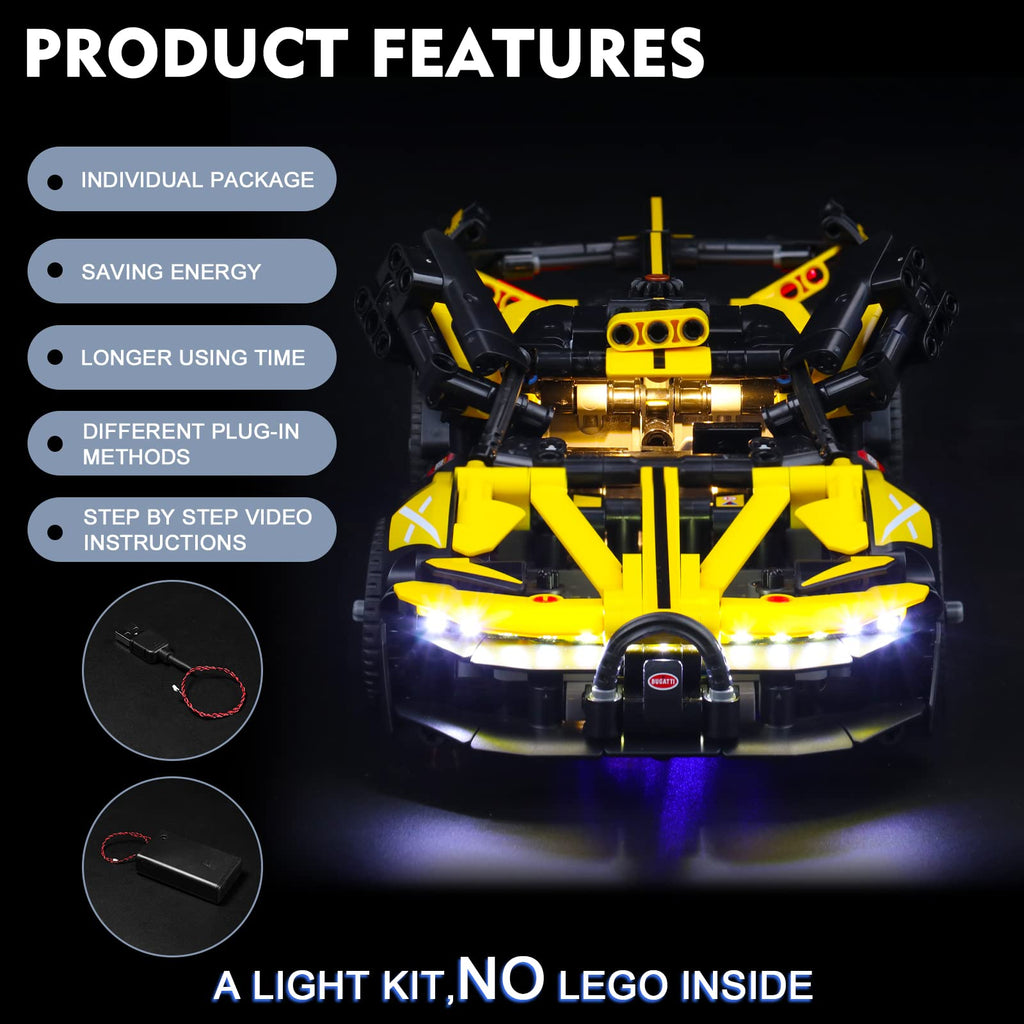 Compatible with LEGO Technic Bugatti Bolide 42151 B4961