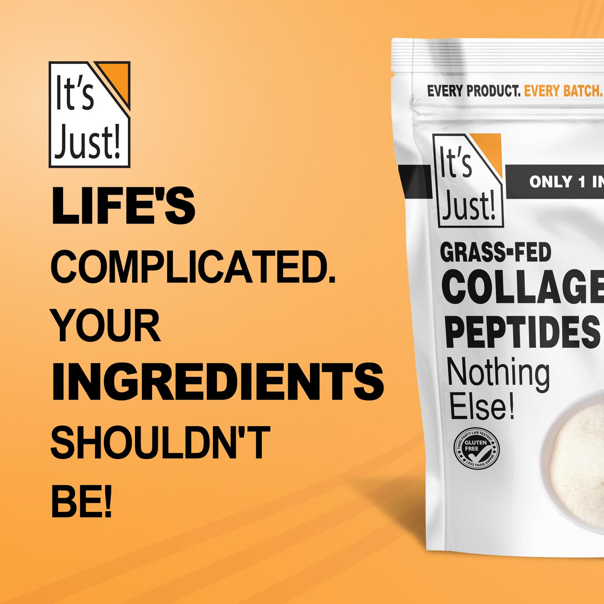 Collagen Peptide Grass-Fed Protein Powder Unflavored 20oz Z9039