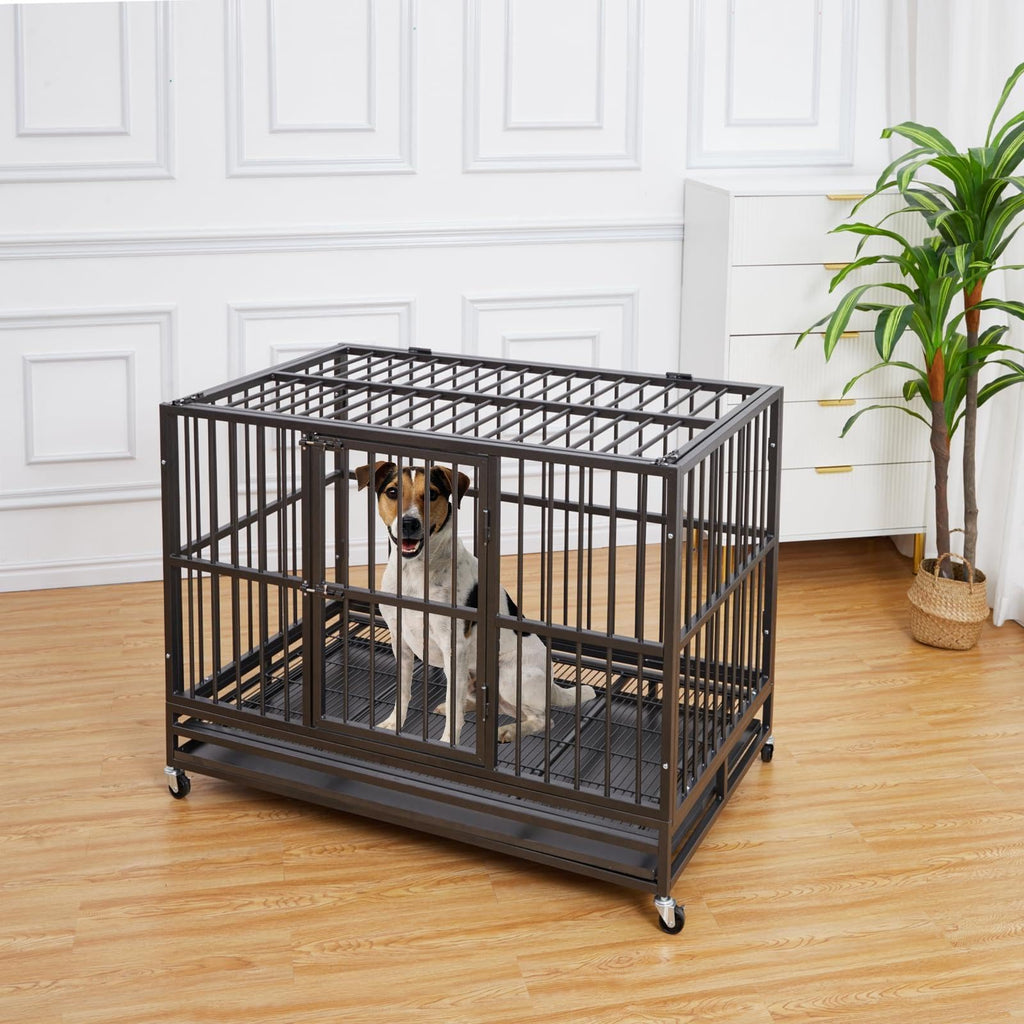 48 in Heavy Duty Dog Crate with Wheel J407864