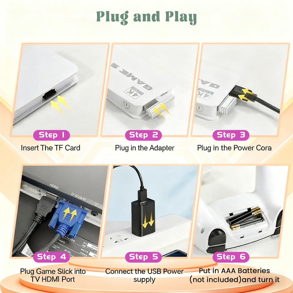 4K HDMI Retro Gaming Console W279688