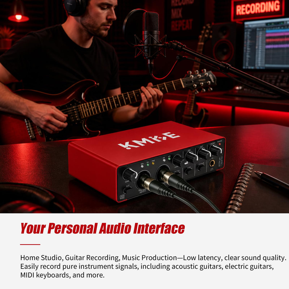 USB Audio Interface with 48V Phantom Power K8775