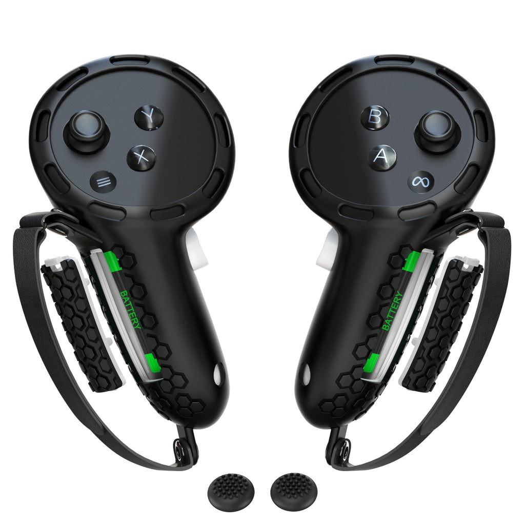 Controller Grips with Battery Opening Covers Black B904131