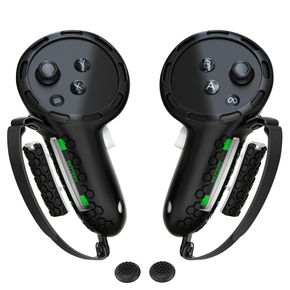 Controller Grips with Battery Opening Covers Black B904131