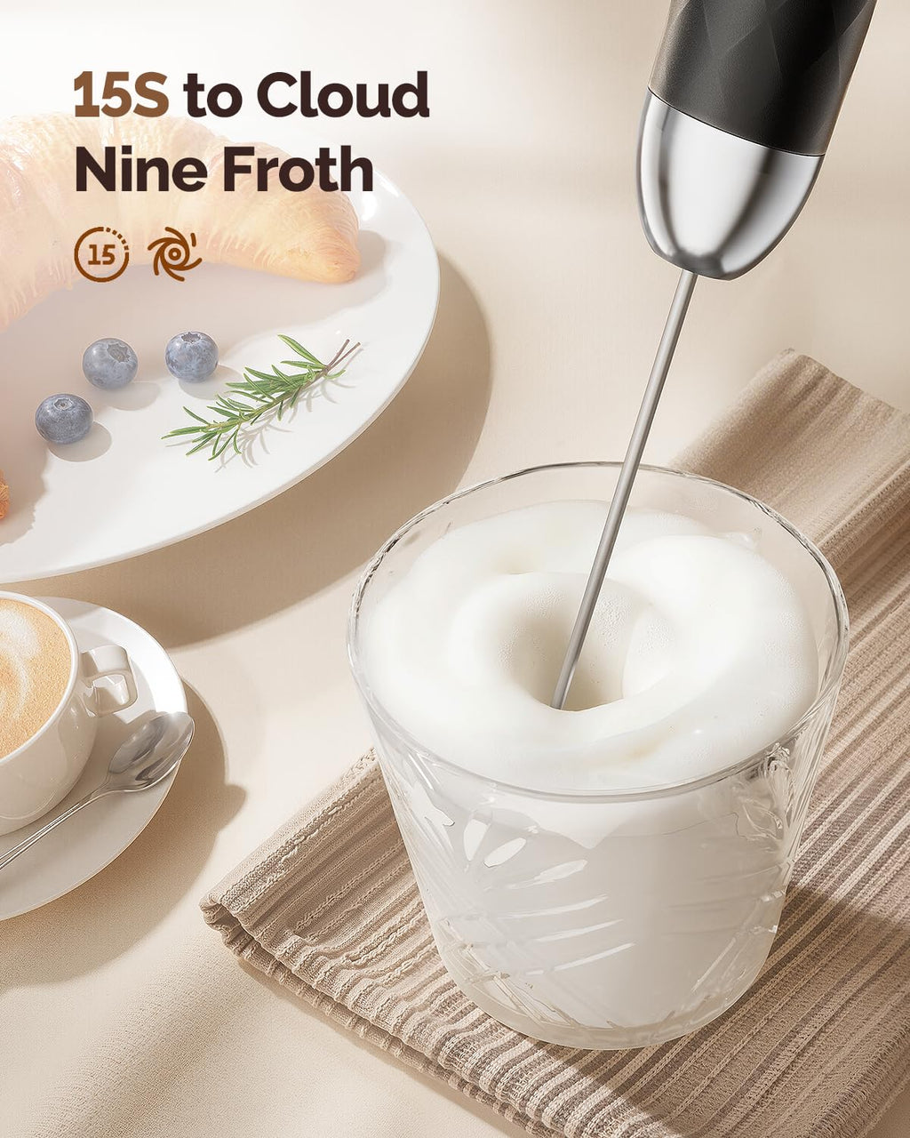 Rechargeable Milk Frother Z378687