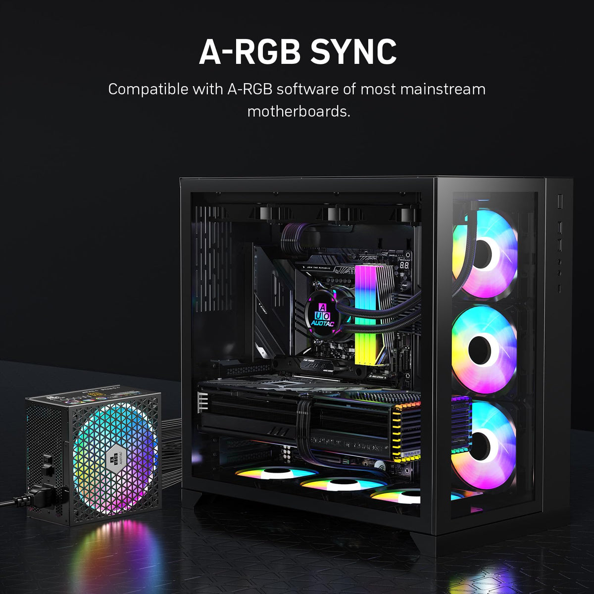 1000W Fully Modular 80+ Gold ATX 3.1 Power Supply M388