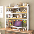 3-Tier White Wooden Desktop Bookshelf K675