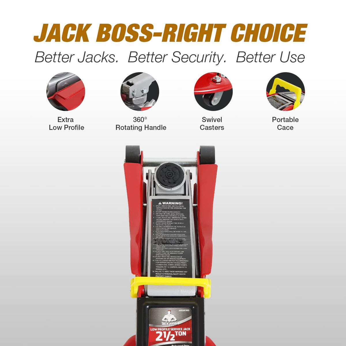 2.5 Ton Low Profile Hydraulic Floor Jack with Storage Case S895872