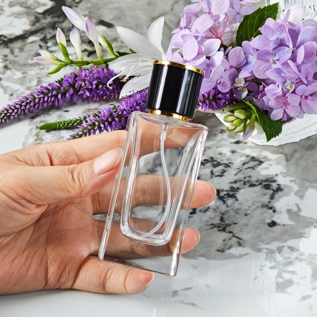 2 Pack 50ml Glass Spray Perfume Bottle Atomizer L9109
