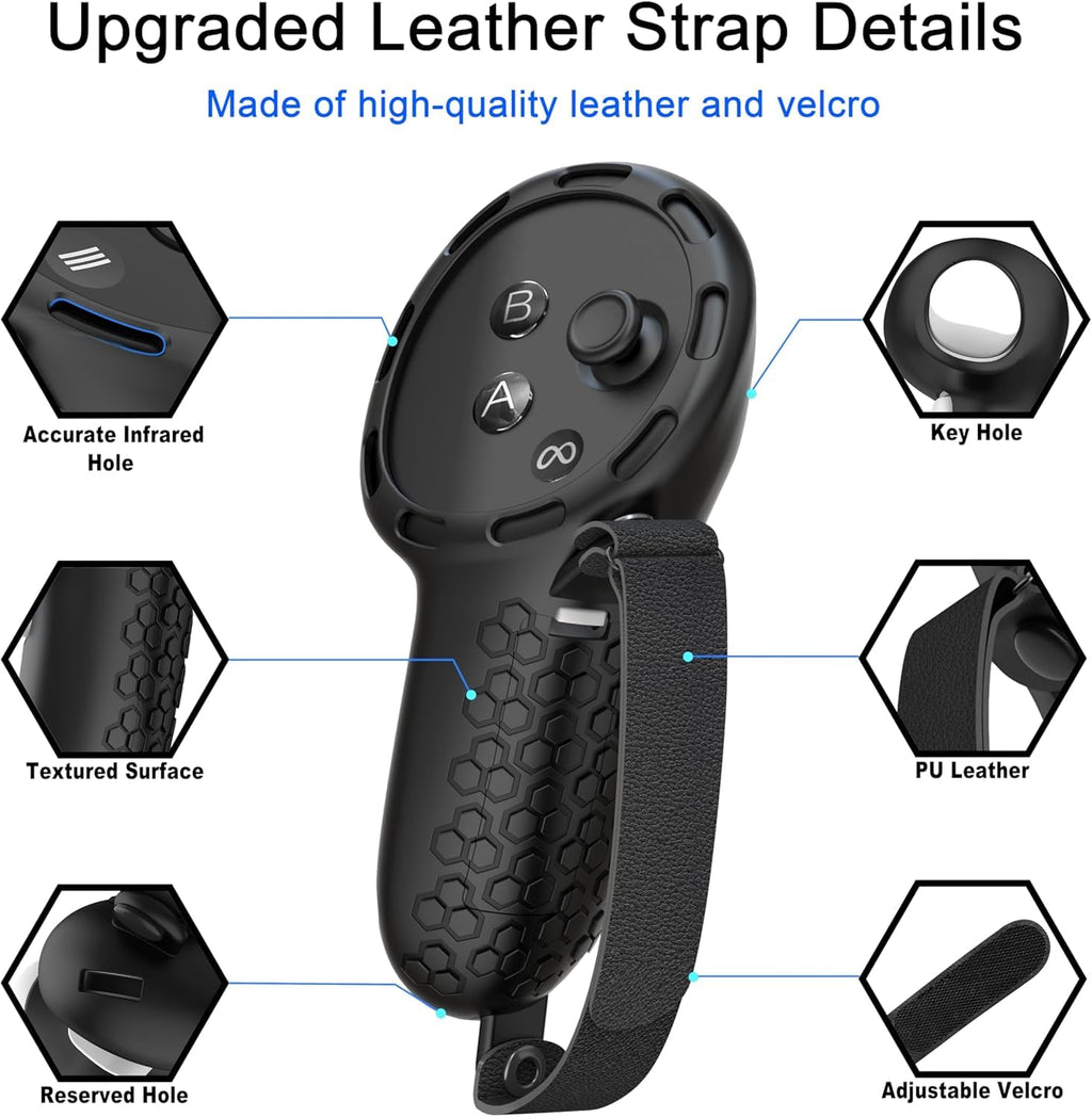 Controller Grips with Battery Opening Covers Black B904131