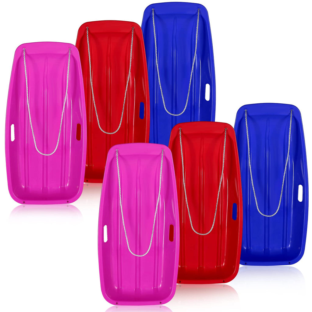 6 Pcs 35 in Plastic Snow Sled Y819