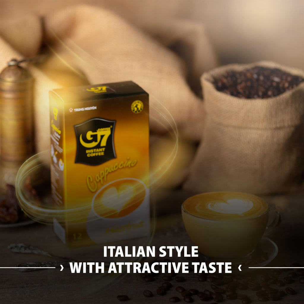 Pure Black and Cappucino Hazelnut Instant Coffee B725