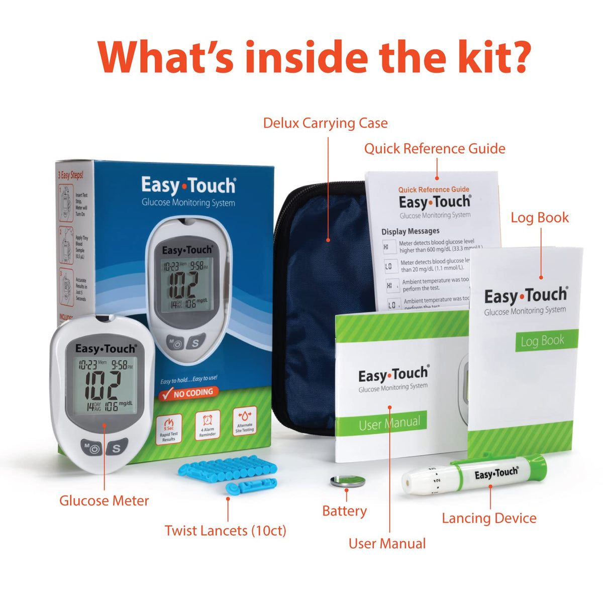 Glucose Meter Kit with 100 Test Strips H421166