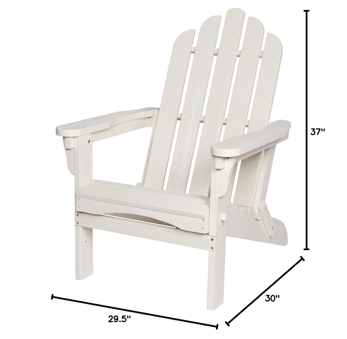Eggshell White Wooden Outdoor Folding Chair U238