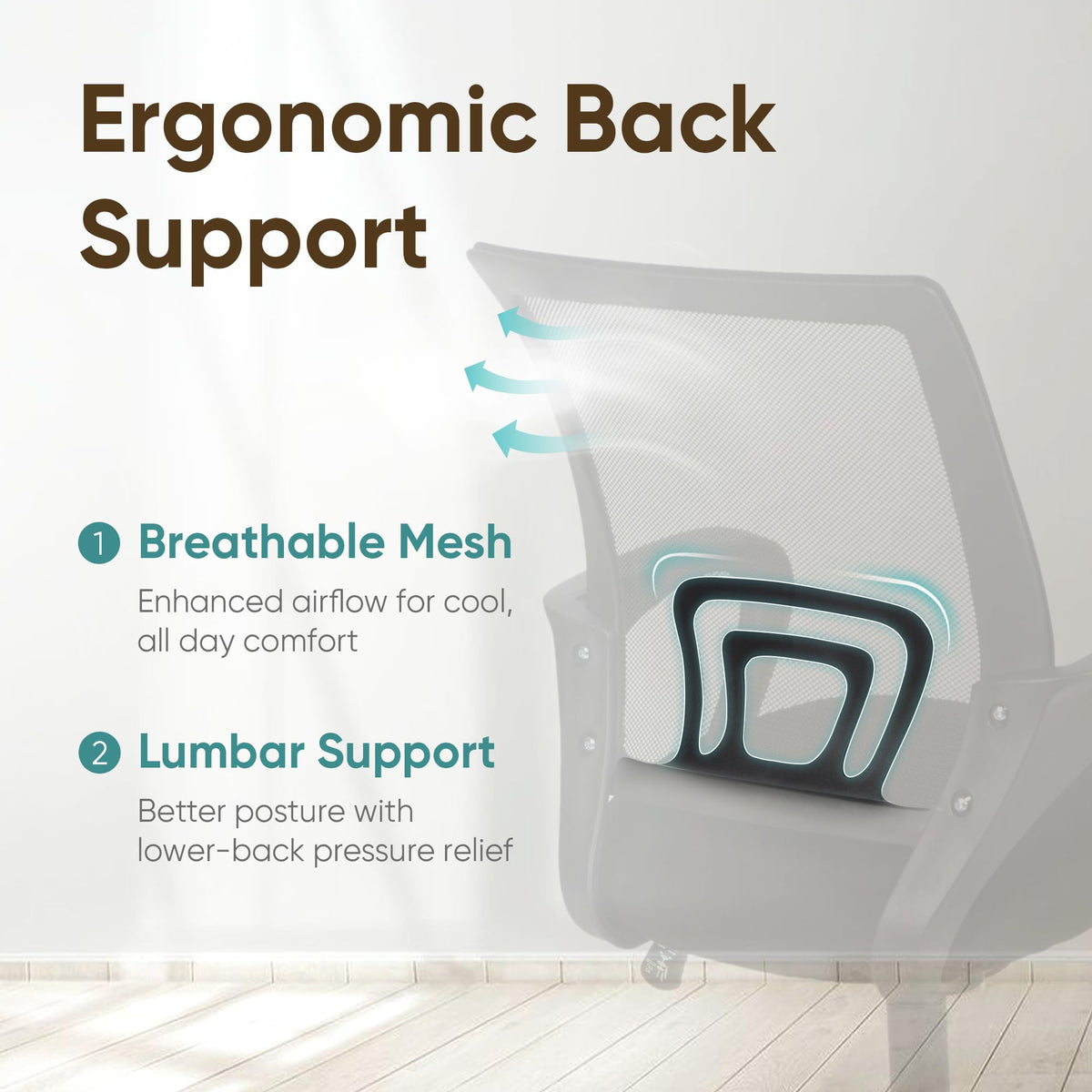 Mid Back Ergonomic Mesh Office Chair L2445