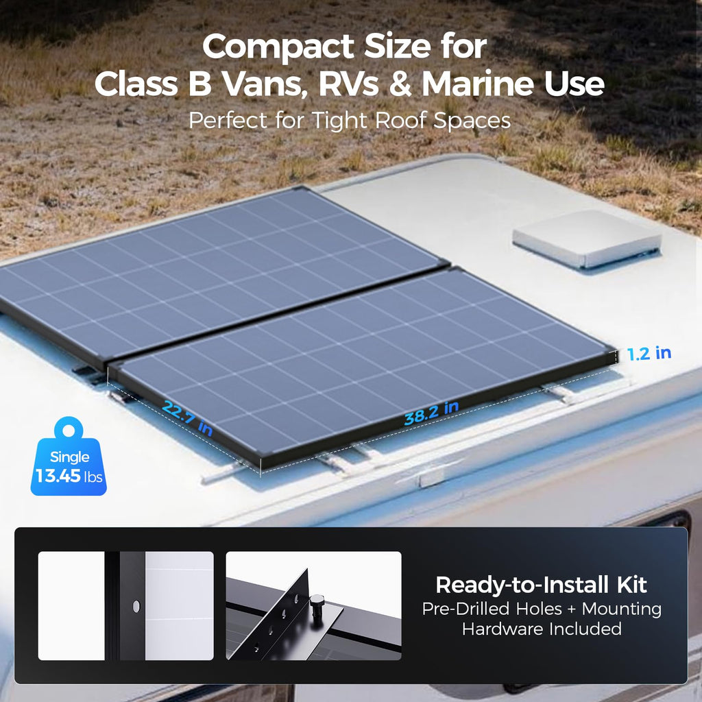 220 Watt Monocrystalline Solar Panel Kit with 30A PWM Charge Controller O84397