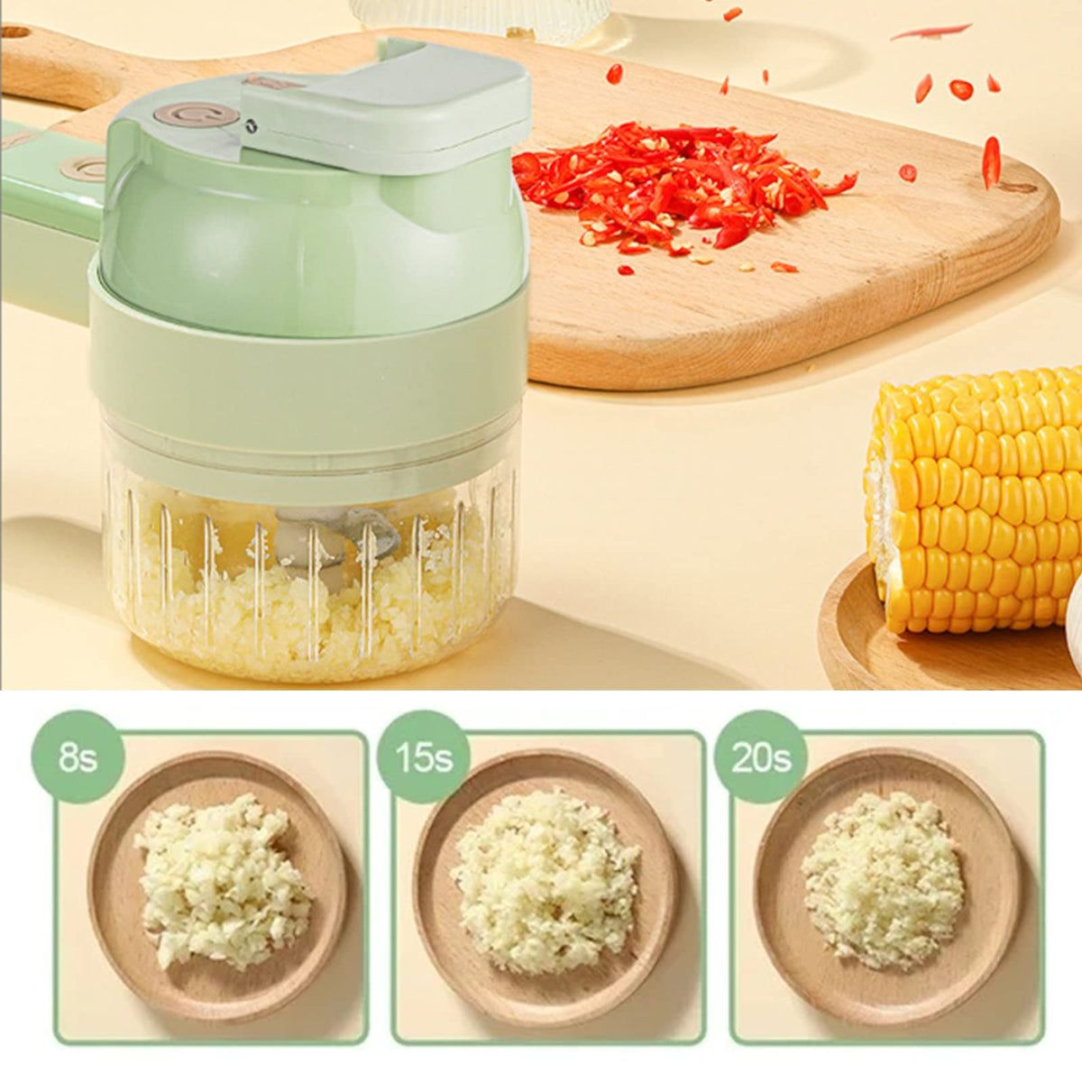 4 in 1 Handheld Electric Vegetable Cutter Set W21370
