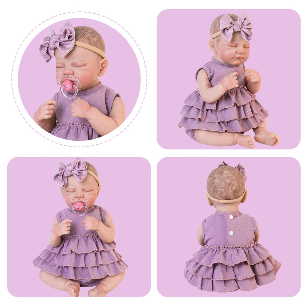 20 Inch Purple Dress Doll Clothing Set U4173