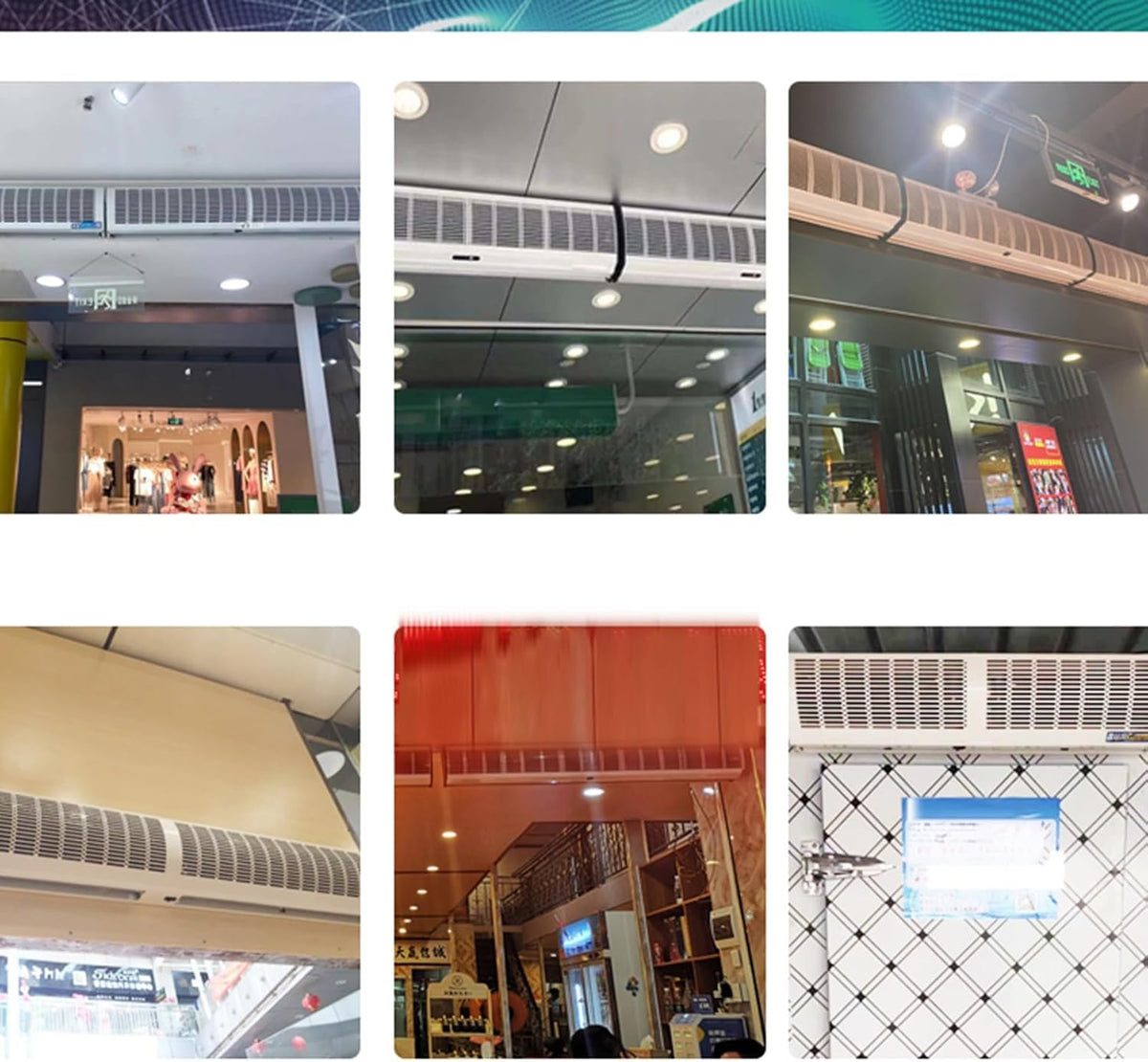Wall-mounted Air Curtain Fan with Remote Control W864001