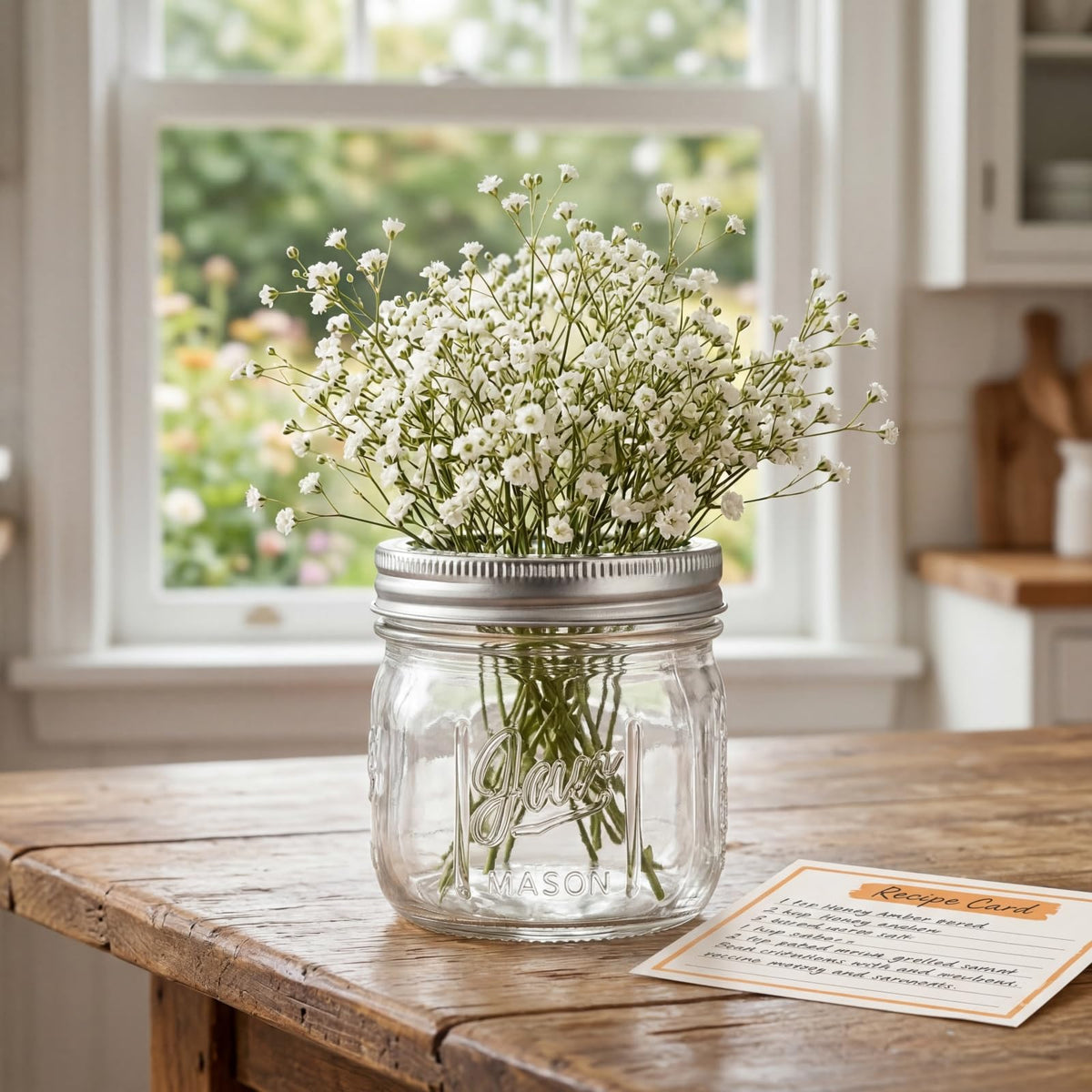 12 Pack 12 Oz Wide Mouth Airtight Glass Mason Jars K1244