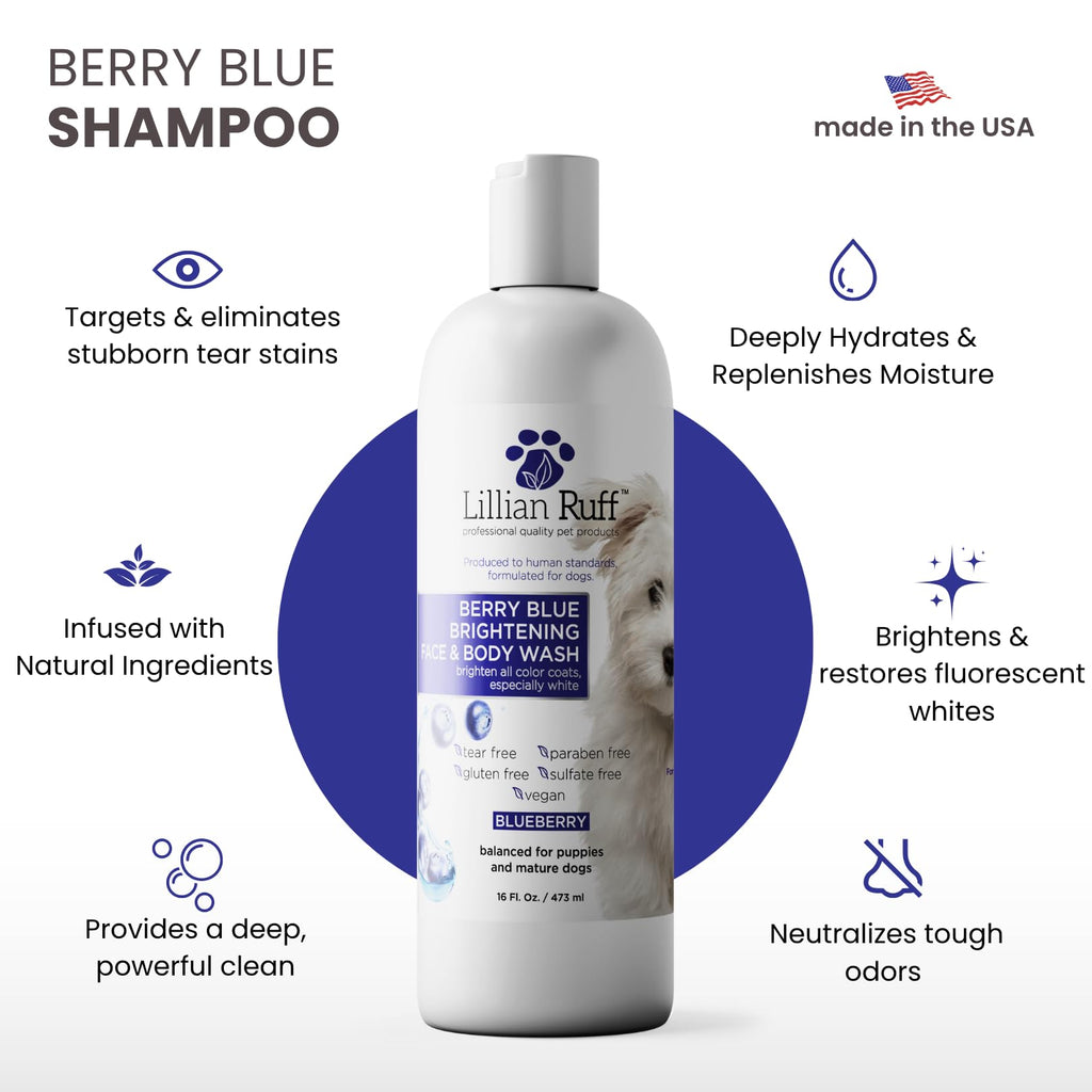 Berry Blue Brightening Pet Shampoo 16oz W501073
