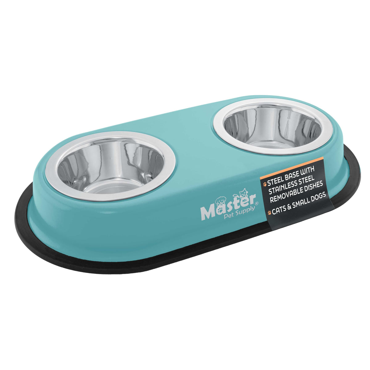 Double Dog Bowls Set with Elevated Base X815