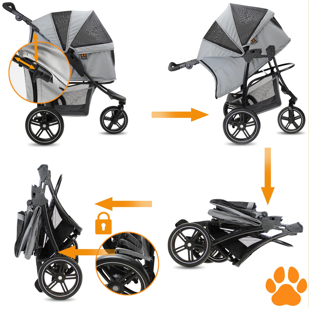 Dog & Pet Buggy, Holds up to 32 kg, Easy Fold G56313