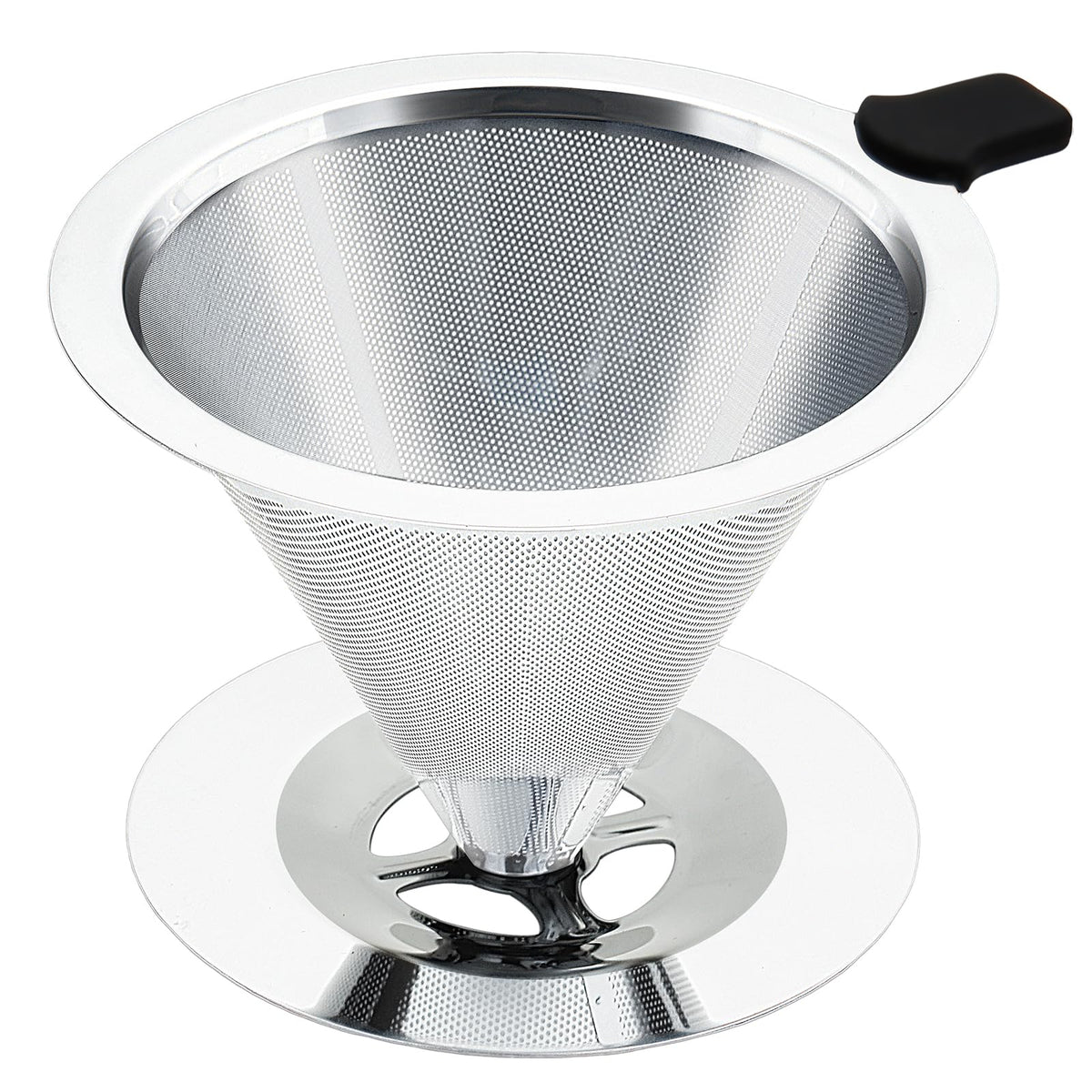 Pour Over Coffee Dripper with Reusable Stainless Steel Filter Y244