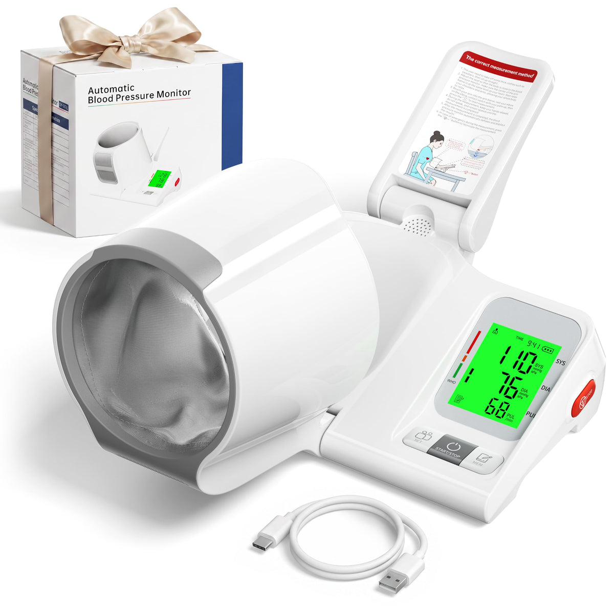 Automatic Upper Arm Blood Pressure Monitor with Barrel Cuff L1413