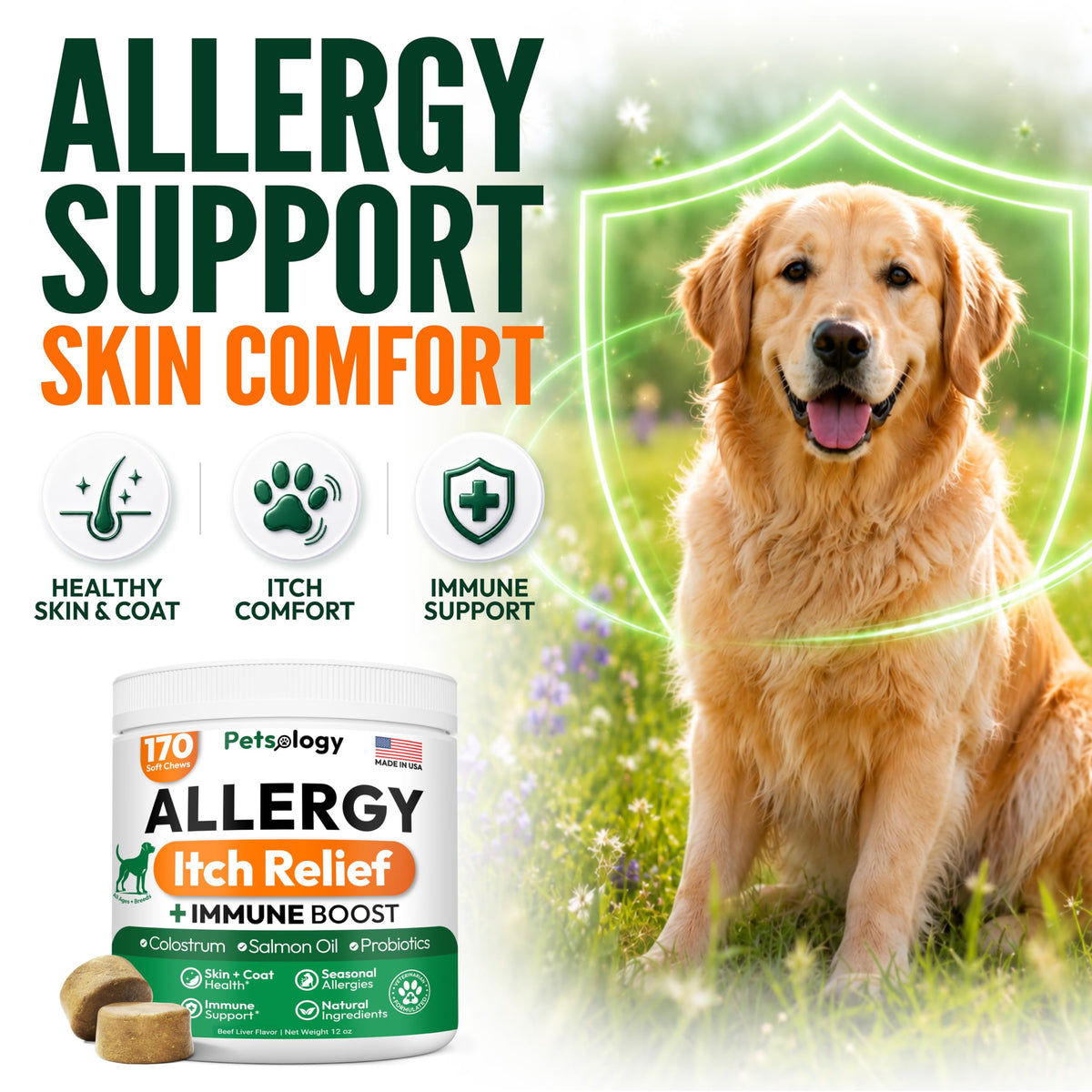 Dog Allergy Relief Chews 170 Count Y66665