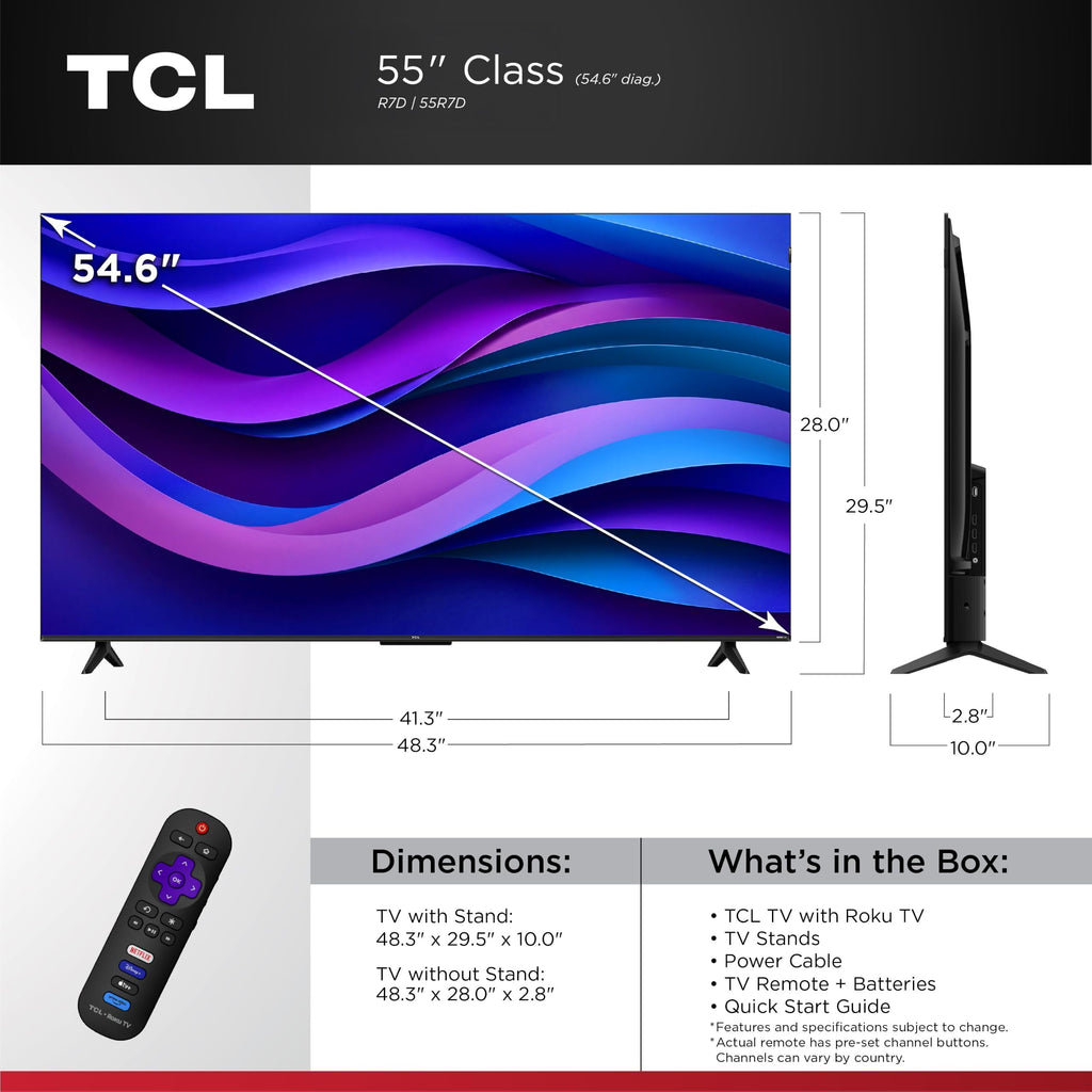 55-Inch 4K UHD HDR Roku Smart TV Q789004