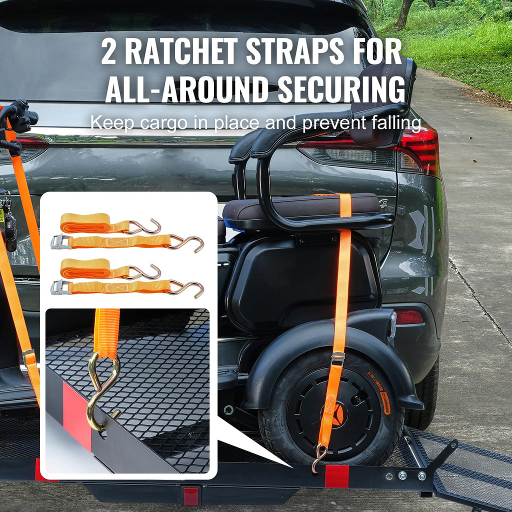 Hitch Mount Mobility Scooter Carrier with Folding Ramp M109582