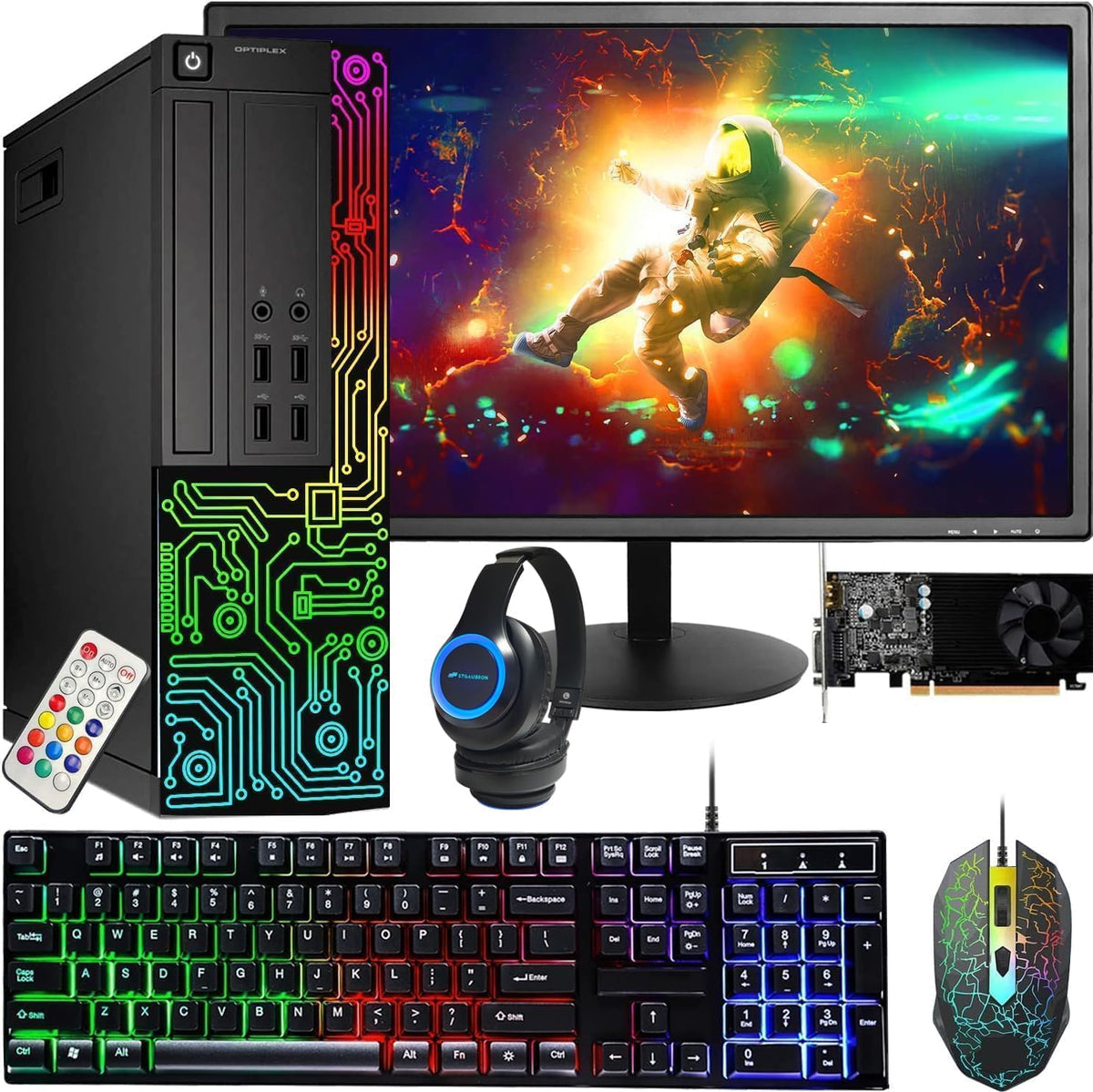 PC Core I5 GT 1030 24'' Monitor 16G RAM 512G SSD U472787