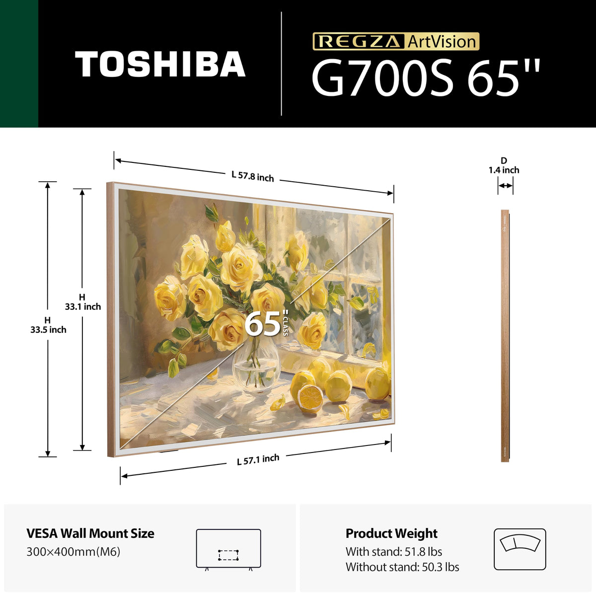 65" 4K UHD QLED Smart Fire TV J7789