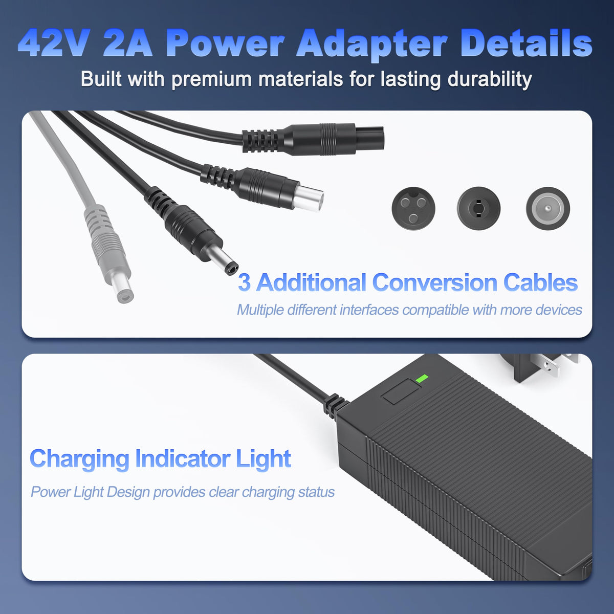 42V 2A Charger Power Cord V767206