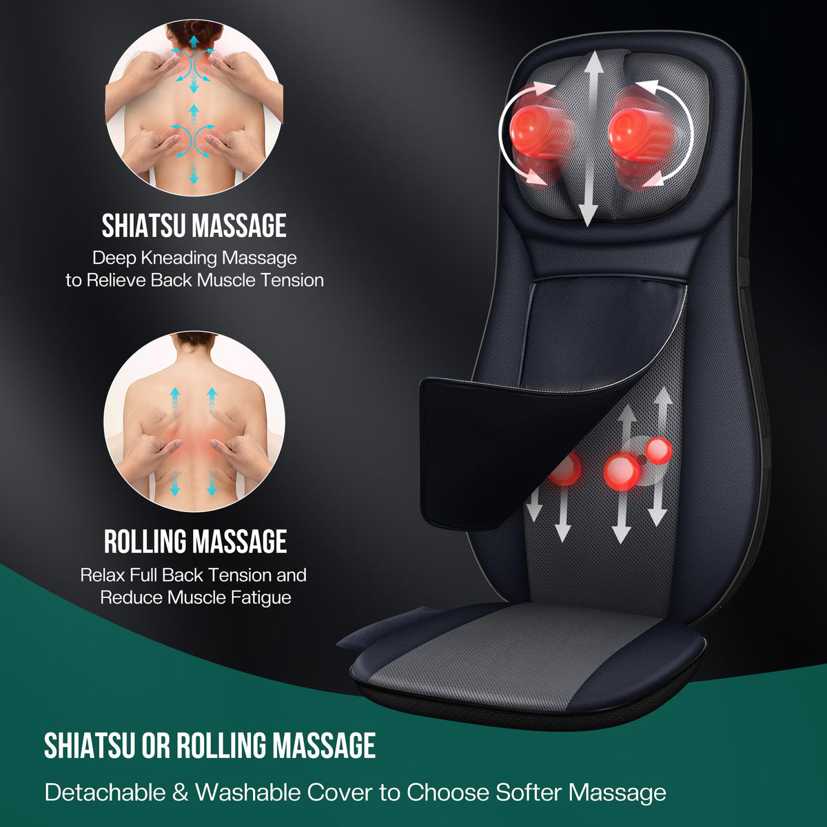 Shiatsu Neck Back Massager with Heat Z490760
