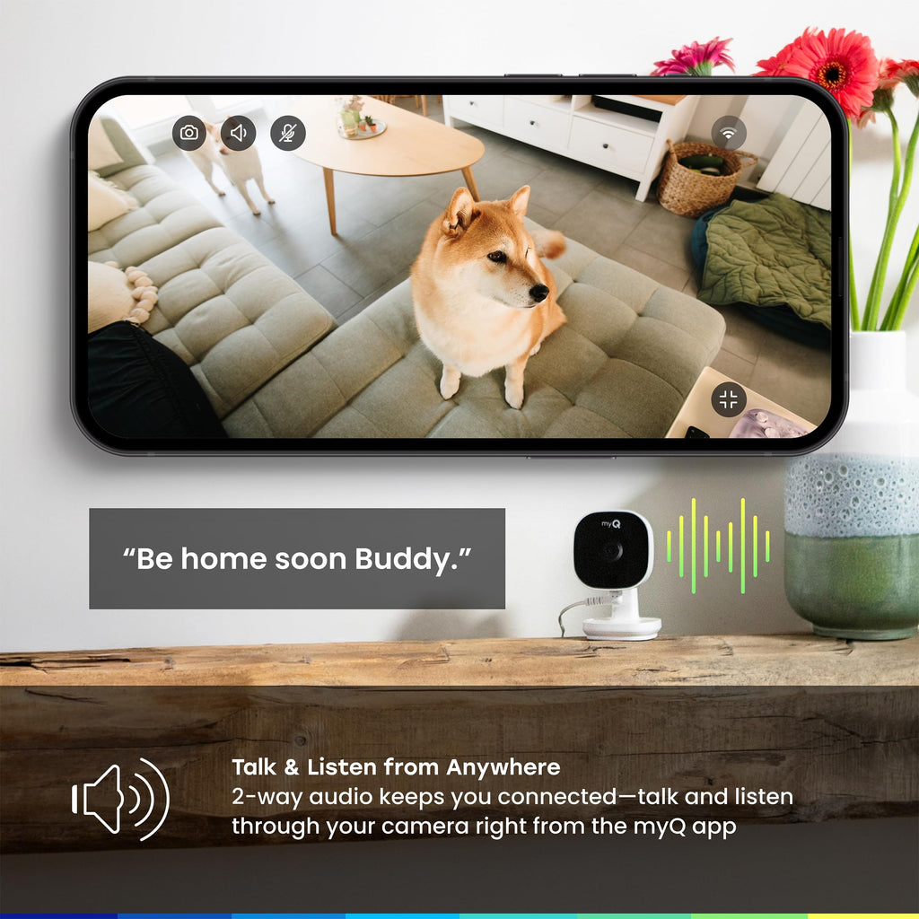 2K Smart Wi-Fi Indoor Security Camera with Night Vision F48136