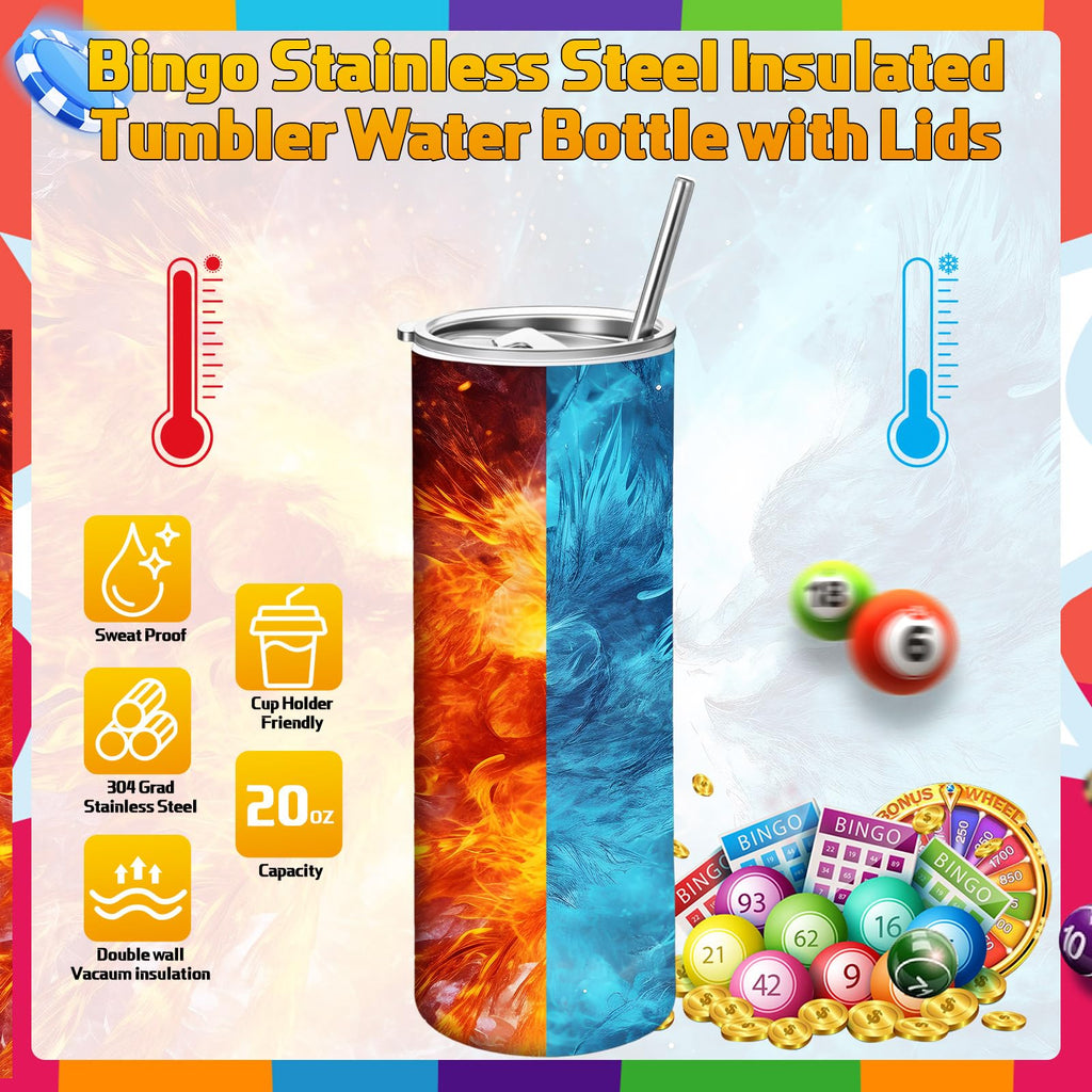 6 Packs 20 oz Bingo Tumbler Cups Z709684