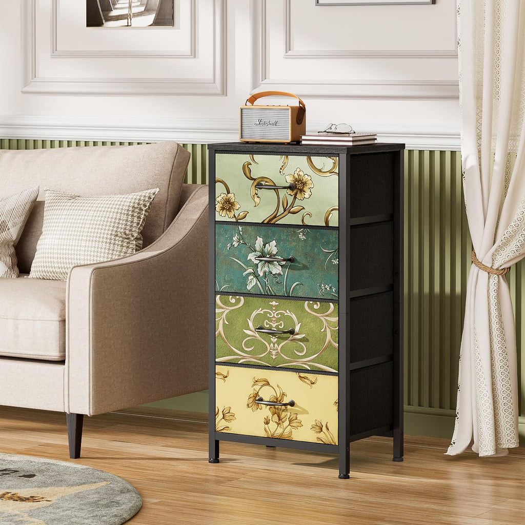 4 Drawer Fabric Dresser J37341