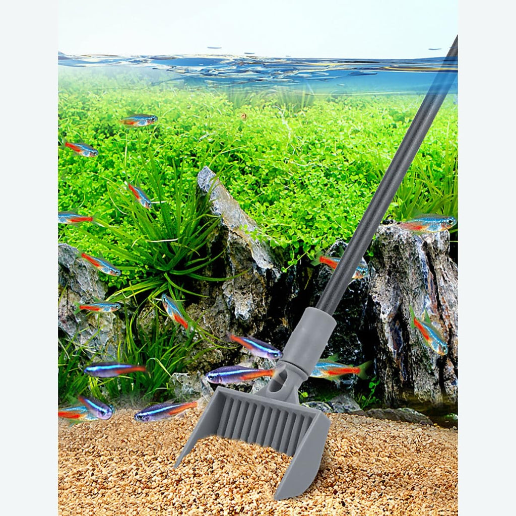 5 in 1 Cleaning Tools Set with Algae Scraper Brush and Fish Net 50cm F422