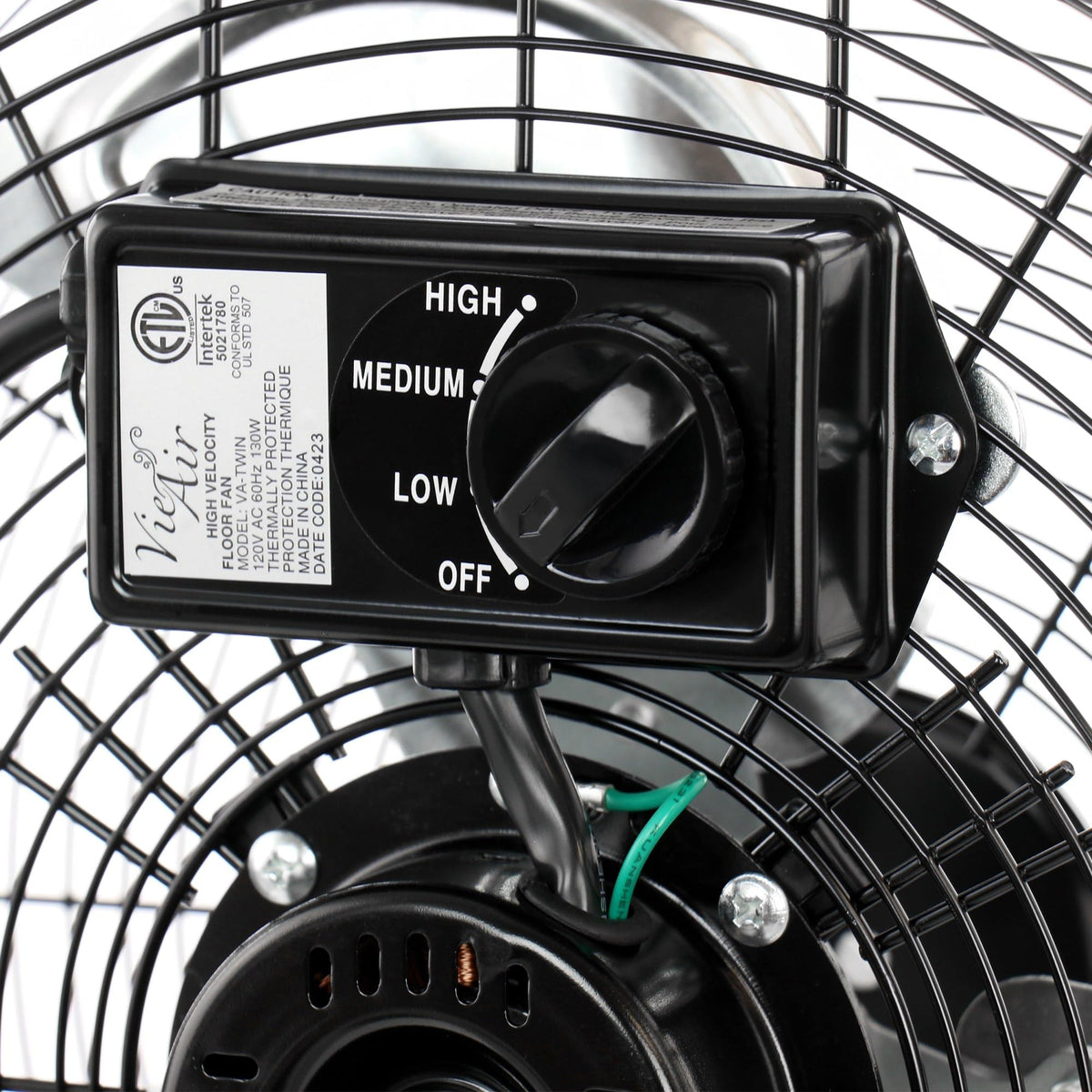 20 Inch Tilting High Velocity 3 Speed Metal Floor Fan S665