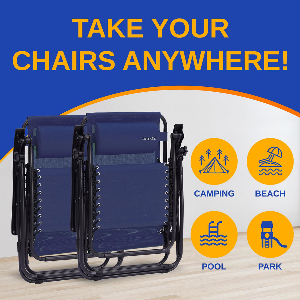 Zero Gravity Lounge Chair Set with Table R703151