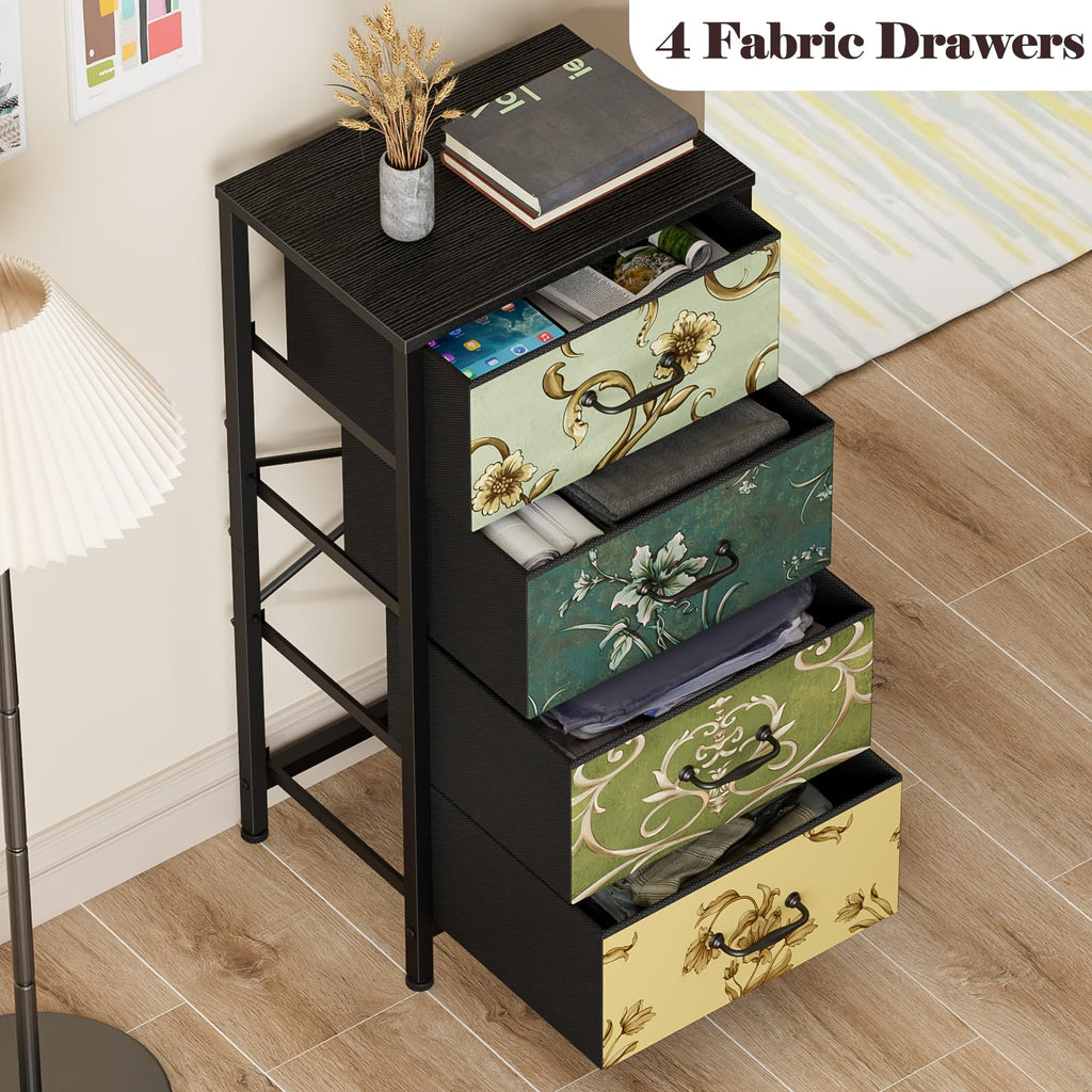 4 Drawer Fabric Dresser J37341