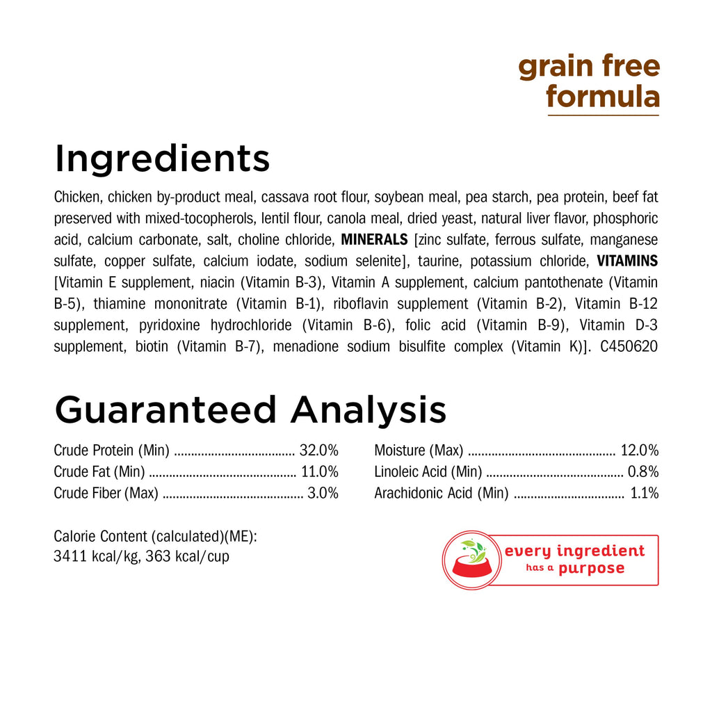 Grain Free Dry Cat Food with Real Chicken 13 lb H760437