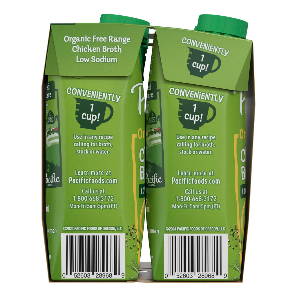 Low Sodium Organic Chicken Broth 4 Count 8 Fl Oz N1227