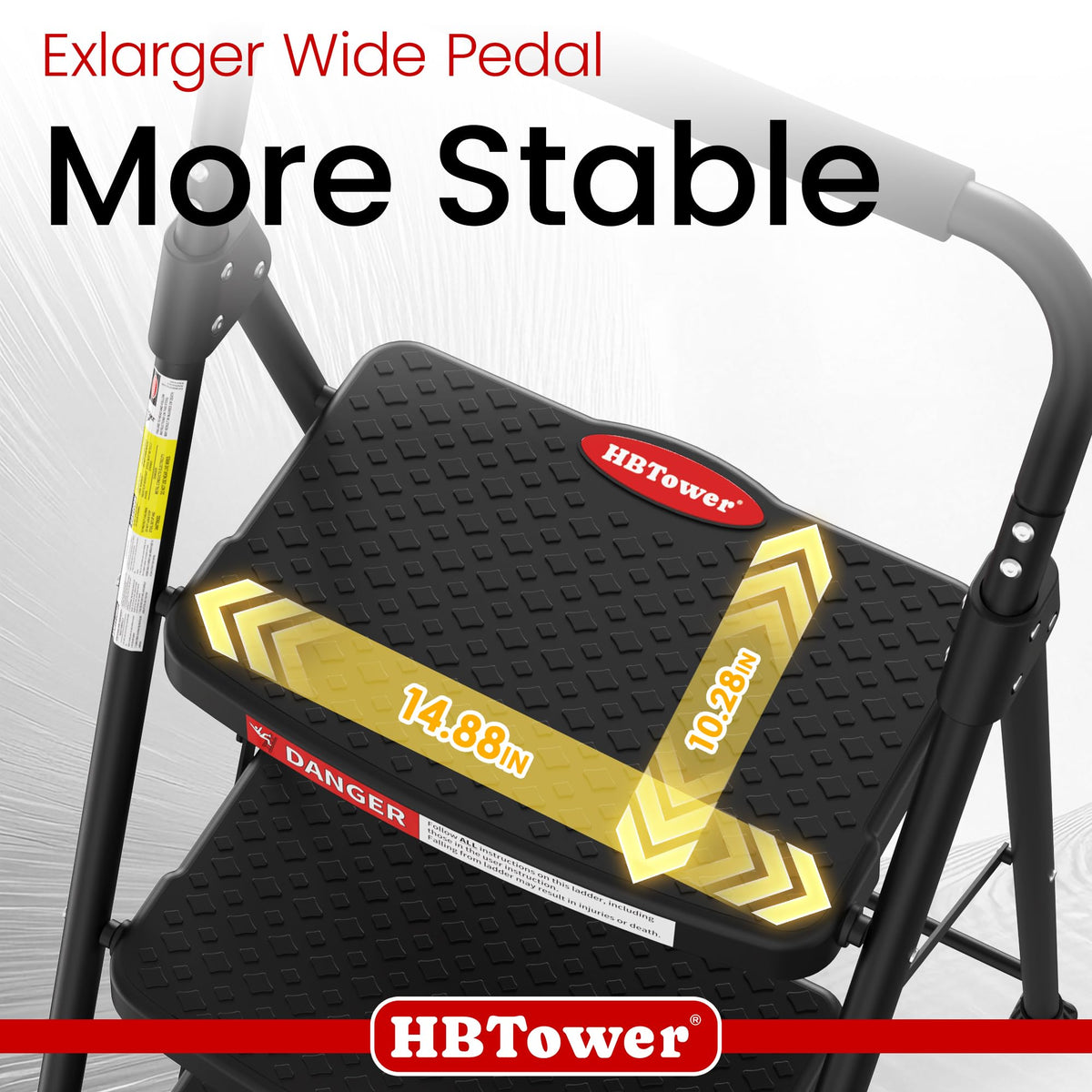 4 Step Ladder Foldable with Wide Anti-Slip Pedal O805343