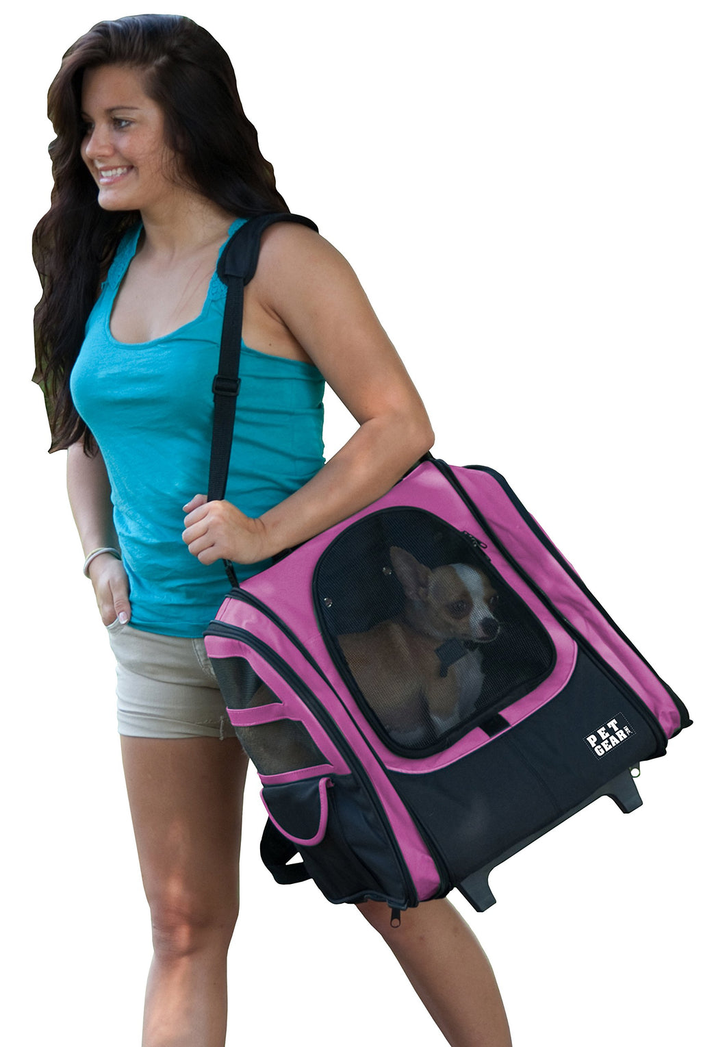 Large Pink Pet Backpack T57447